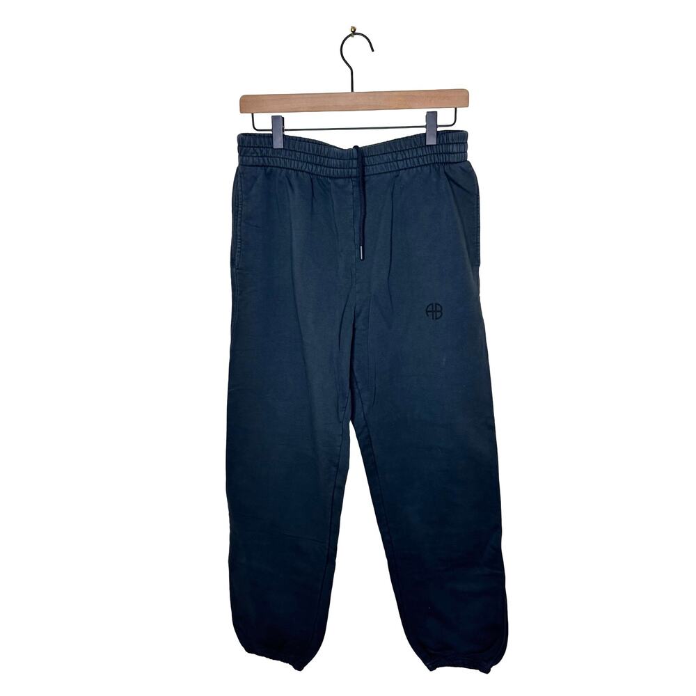 ANINE BING Evan Jogger Pull On Sweatpants S-03-2104-040 Dark Gray  Medium NWT